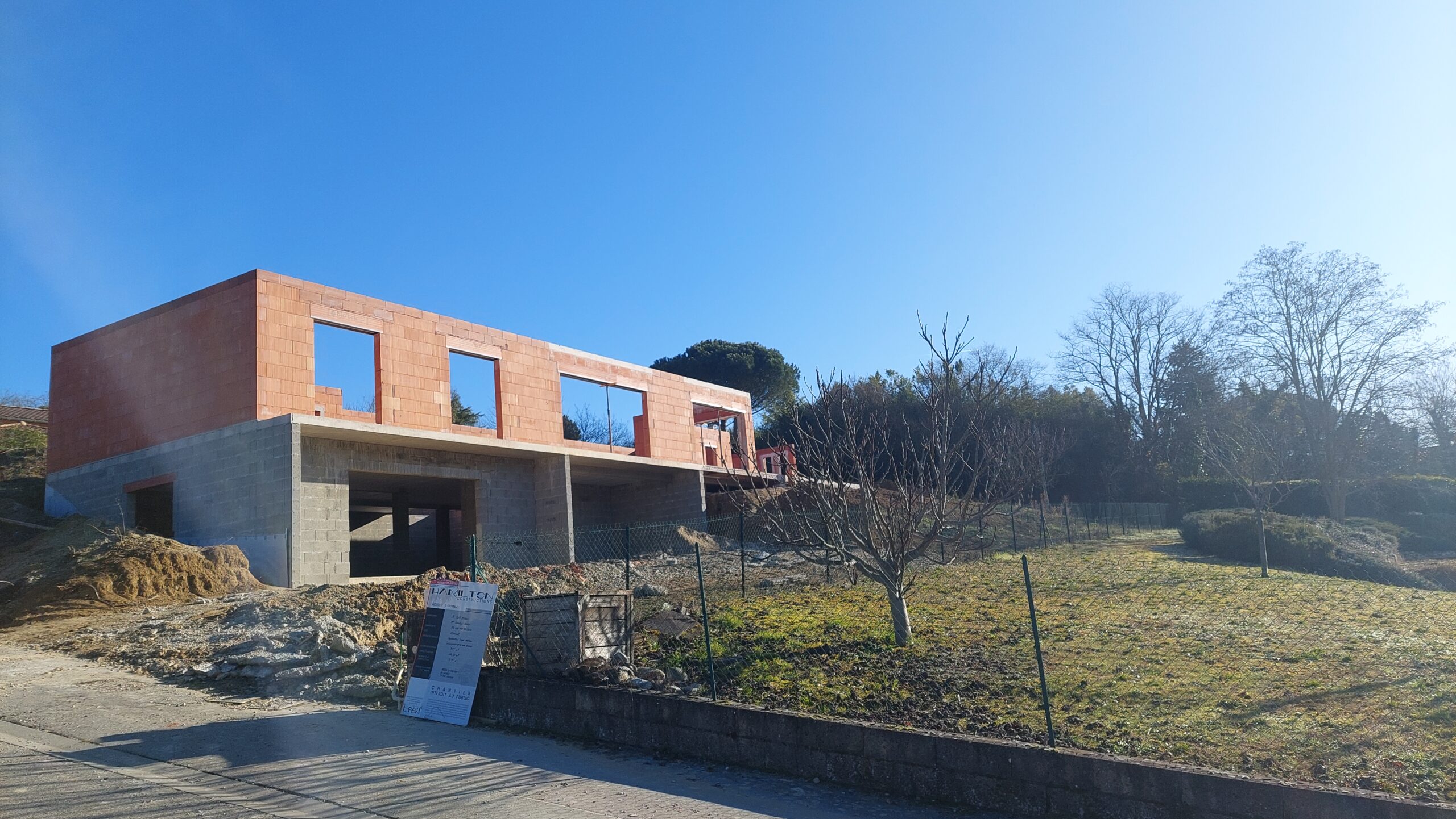 Construction maison individuelle Toulouse gros œuvre chantier